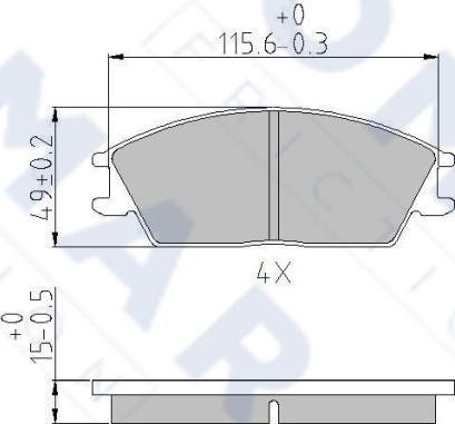 FOMAR Friction FO 499181 - Тормозные колодки, дисковые, комплект autospares.lv