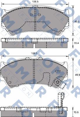 FOMAR Friction FO 692981 - Тормозные колодки, дисковые, комплект autospares.lv