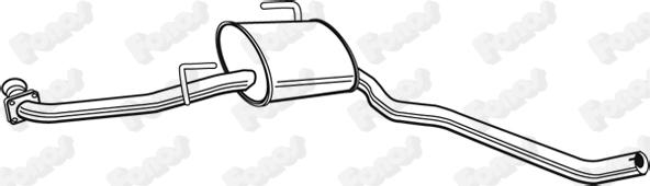 Fonos 617575 - Средний глушитель выхлопных газов autospares.lv