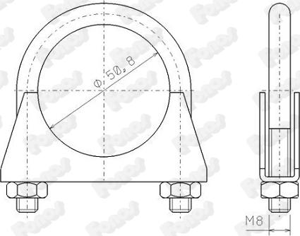 Fonos 82309 - Соединительные элементы, система выпуска autospares.lv