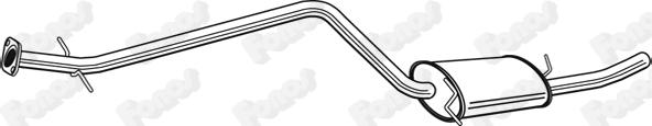 Fonos 24082 - Средний глушитель выхлопных газов autospares.lv