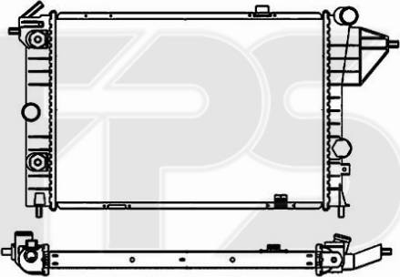 FPS 52 A285 - Радиатор, охлаждение двигателя autospares.lv