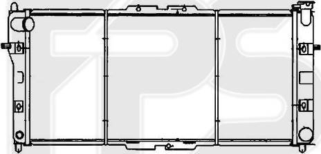 FPS FP 44 A633 - Радиатор, охлаждение двигателя autospares.lv