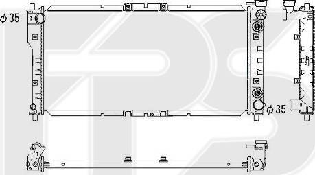 FPS FP 44 A632 - Радиатор, охлаждение двигателя autospares.lv