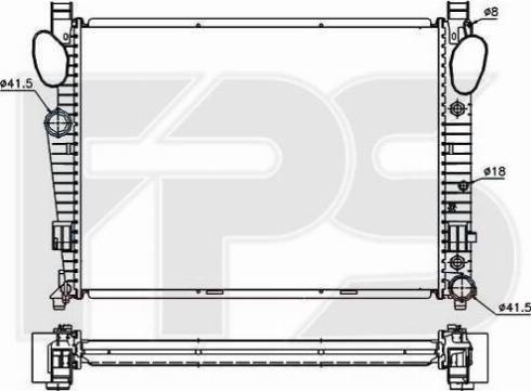 FPS FP 46 A999 - Радиатор, охлаждение двигателя autospares.lv