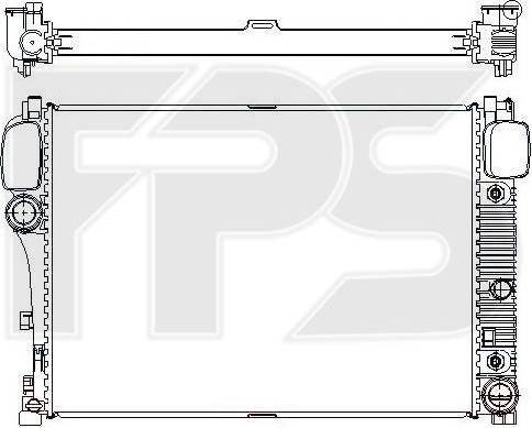 FPS FP 46 A958-X - Радиатор, охлаждение двигателя autospares.lv