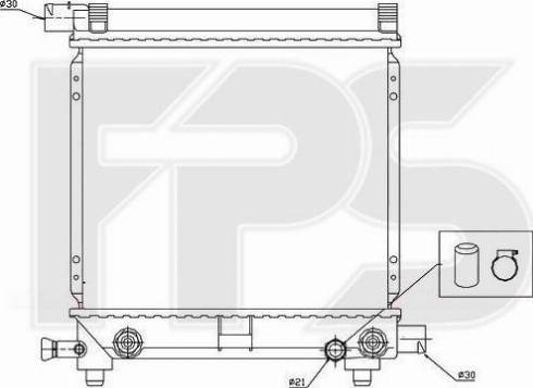 FPS FP 46 A989-X - Радиатор, охлаждение двигателя autospares.lv