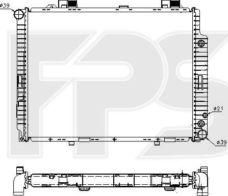 FPS FP 46 A981-X - Радиатор, охлаждение двигателя autospares.lv