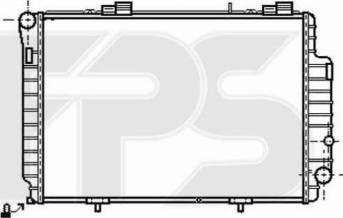 FPS FP 46 A975-X - Радиатор, охлаждение двигателя autospares.lv