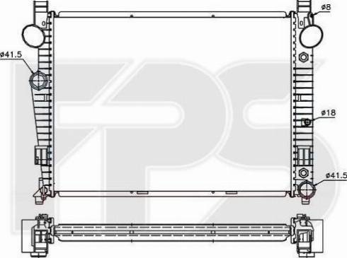 FPS FP 46 A973 - Радиатор, охлаждение двигателя autospares.lv