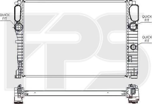 FPS FP 46 A1018-X - Радиатор, охлаждение двигателя autospares.lv