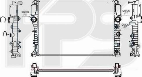 FPS FP 46 A1020 - Радиатор, охлаждение двигателя autospares.lv