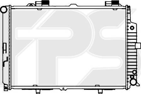 FPS FP 46 A240 - Радиатор, охлаждение двигателя autospares.lv