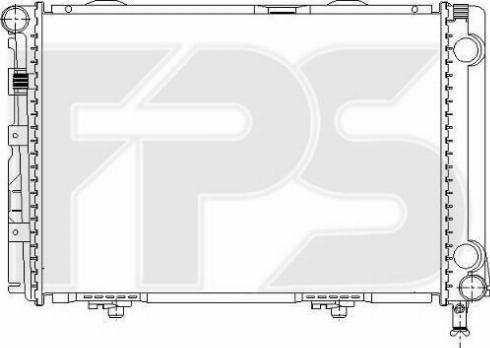 FPS FP 46 A207 - Радиатор, охлаждение двигателя autospares.lv