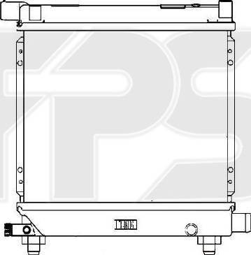 FPS FP 46 A216 - Радиатор, охлаждение двигателя autospares.lv