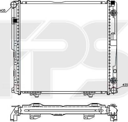 FPS FP 46 A212 - Радиатор, охлаждение двигателя autospares.lv