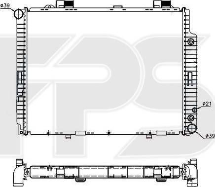 FPS FP 46 A236 - Радиатор, охлаждение двигателя autospares.lv