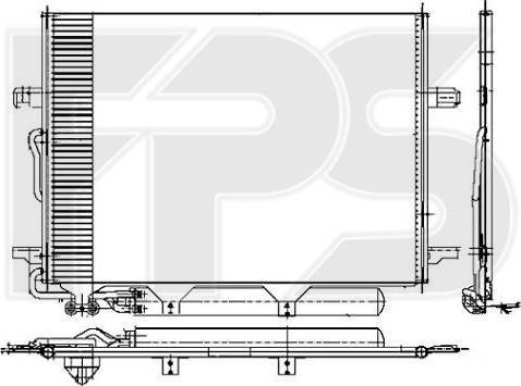 FPS FP 46 K109 - Конденсатор кондиционера autospares.lv