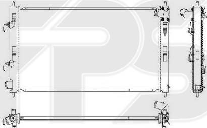 FPS FP 48 A1445-X - Радиатор, охлаждение двигателя autospares.lv