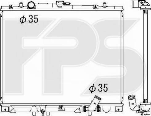 FPS FP 48 A1356 - Радиатор, охлаждение двигателя autospares.lv