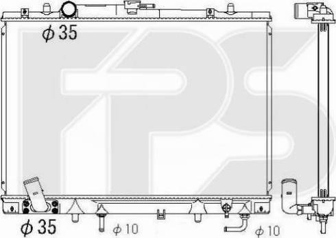 FPS FP 48 A1357 - Радиатор, охлаждение двигателя autospares.lv