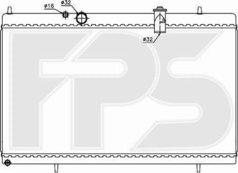 FPS FP 54 A248 - Радиатор, охлаждение двигателя autospares.lv