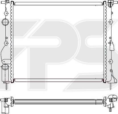 FPS FP 56 A370 - Радиатор, охлаждение двигателя autospares.lv