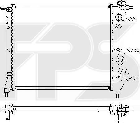 FPS FP 56 A229 - Радиатор, охлаждение двигателя autospares.lv