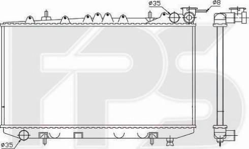 FPS FP 50 A597 - Радиатор, охлаждение двигателя autospares.lv