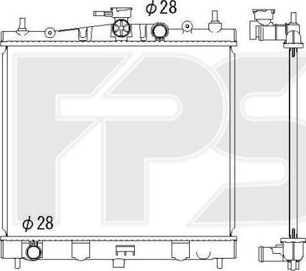 FPS FP 50 A1346 - Радиатор, охлаждение двигателя autospares.lv