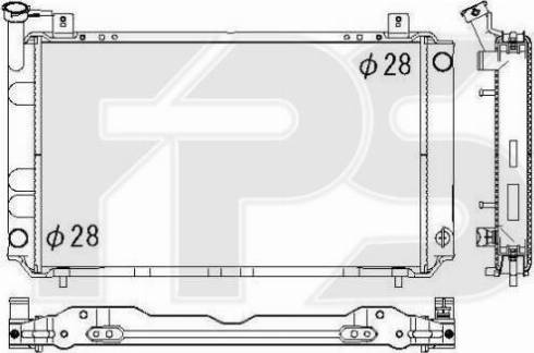 FPS FP 50 A1259 - Радиатор, охлаждение двигателя autospares.lv