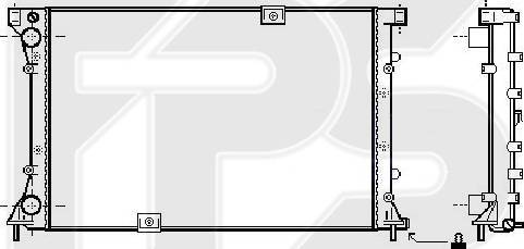 FPS FP 52 A91-X - Радиатор, охлаждение двигателя autospares.lv