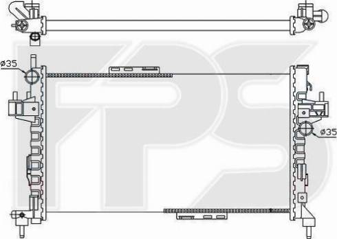 FPS FP 52 A1081 - Радиатор, охлаждение двигателя autospares.lv