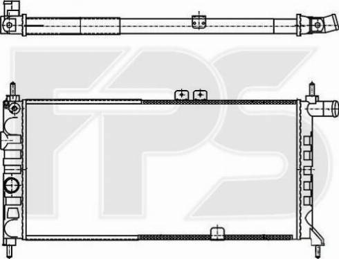 FPS FP 52 A1083 - Радиатор, охлаждение двигателя autospares.lv