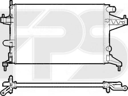 FPS FP 52 A1079-X - Радиатор, охлаждение двигателя autospares.lv