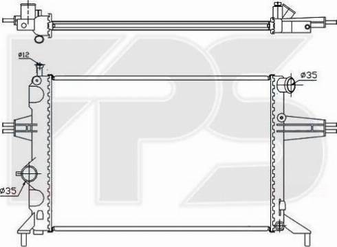 FPS FP 52 A314-X - Радиатор, охлаждение двигателя autospares.lv