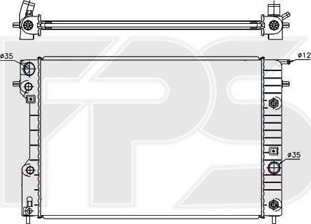 FPS FP 52 A318 - Радиатор, охлаждение двигателя autospares.lv