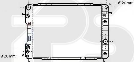 FPS FP 52 A296-X - Радиатор, охлаждение двигателя autospares.lv