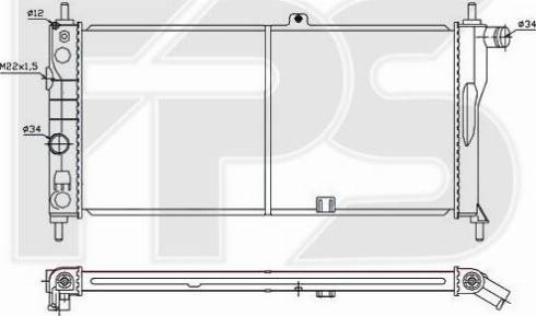 FPS FP 52 A254 - Радиатор, охлаждение двигателя autospares.lv