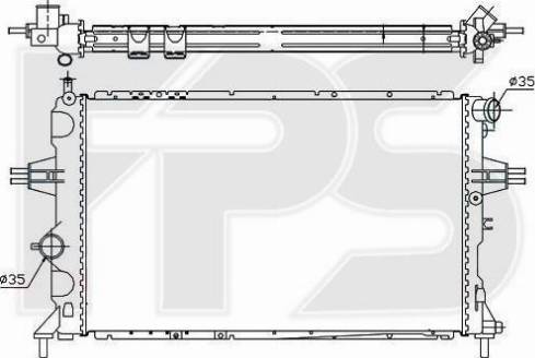 FPS FP 52 A289 - Радиатор, охлаждение двигателя autospares.lv