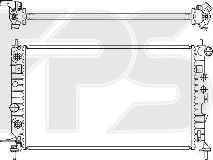 FPS FP 52 A284 - Радиатор, охлаждение двигателя autospares.lv