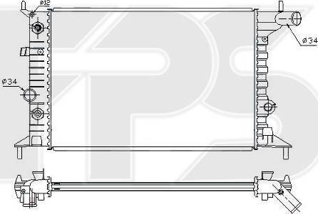 FPS FP 52 A281 - Радиатор, охлаждение двигателя autospares.lv