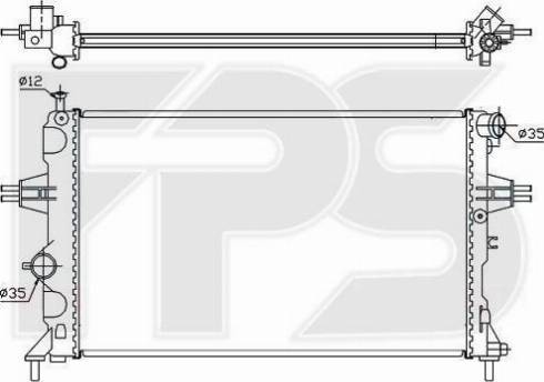 FPS FP 52 A288-X - Радиатор, охлаждение двигателя autospares.lv