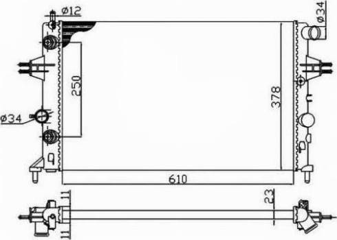 FPS FP 52 A282 - Радиатор, охлаждение двигателя autospares.lv