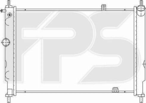 FPS FP 52 A275 - Радиатор, охлаждение двигателя autospares.lv