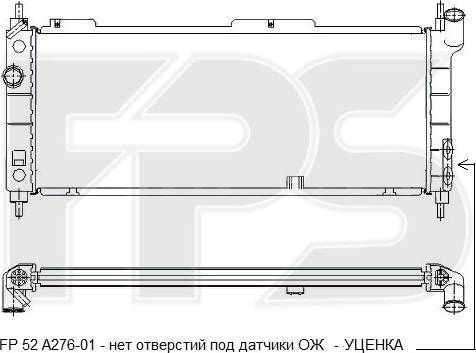 FPS FP 52 A276 - Радиатор, охлаждение двигателя autospares.lv