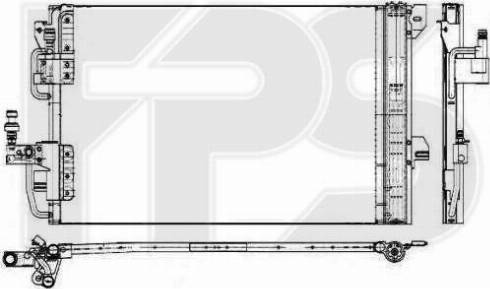 FPS FP 52 K427-X - Конденсатор кондиционера autospares.lv