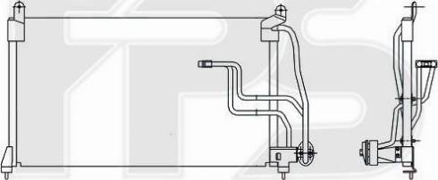 FPS FP 52 K116 - Конденсатор кондиционера autospares.lv