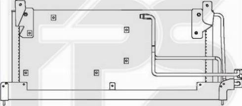 FPS FP 52 K113 - Конденсатор кондиционера autospares.lv