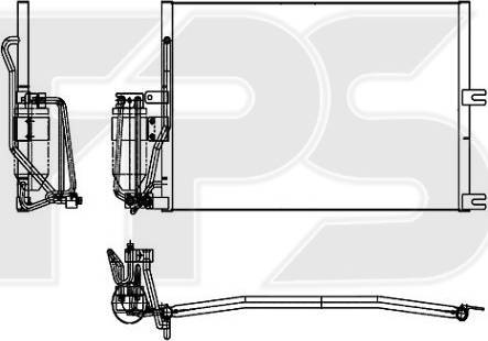 FPS FP 52 K117 - Конденсатор кондиционера autospares.lv